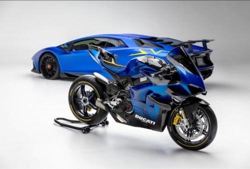Wow, Cuma Ada Satu di Dunia, Ducati Superleggera V4J Berbalut Livery Khas Lamborghini Aventador SVJ, Berapa Harganya?