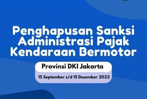 Catat, DKI Jakarta Gelar Pemutihan Pajak Kendaraan Mulai 15 September 2022