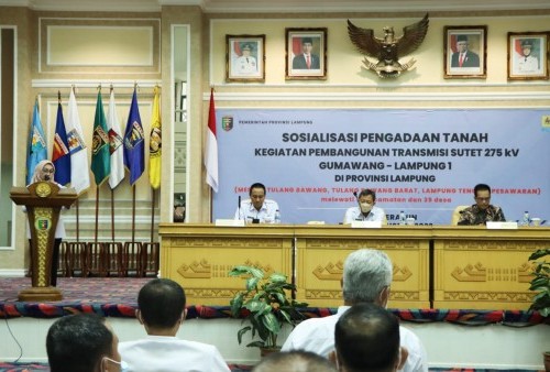 Pemprov Lampung Genjot Pembangunan Jalur Sutet 275kV Gumawang-Lampung 1