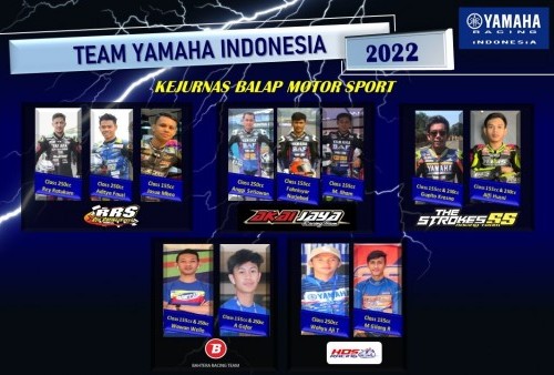 Yamaha Indonesia Turunkan 13 Tim di Kejurnas Balap Motor 2022