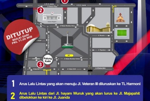 Jakarta Dikepung Demo Kenaikan BBM, Simak Rekayasa Lalu Litas dari Polda Metro Jaya Hari Ini