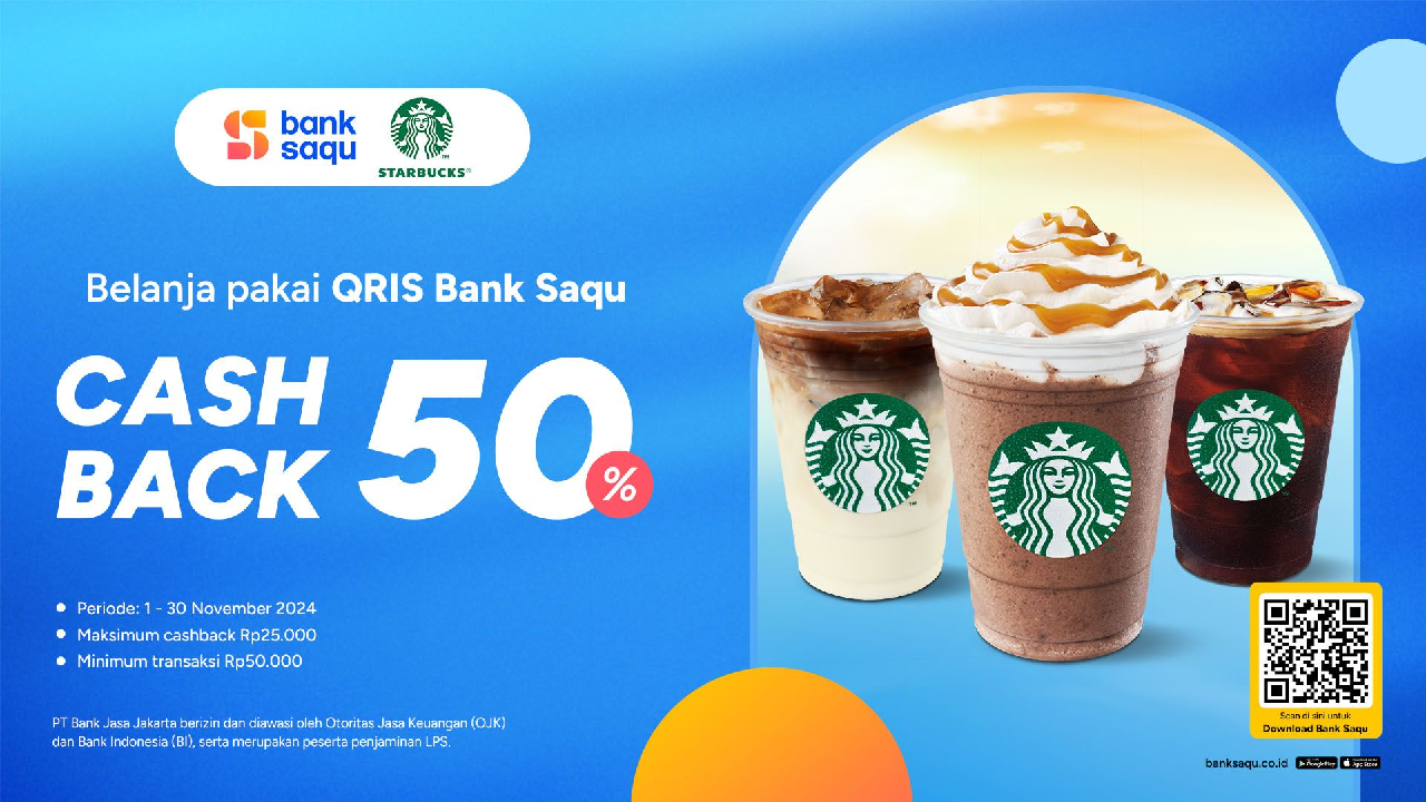 Yuk Ambil Promo Starbucks Dapat Cashback 50 Persen, Aktif Sampai Tanggal 30 November