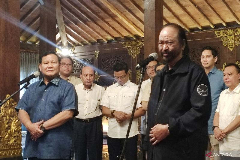 Di Hadapan Prabowo, Surya Paloh Tegaskan Anies Harus Lanjutkan Program Pembangunan Jokowi: 'Akan Sangat Baik'