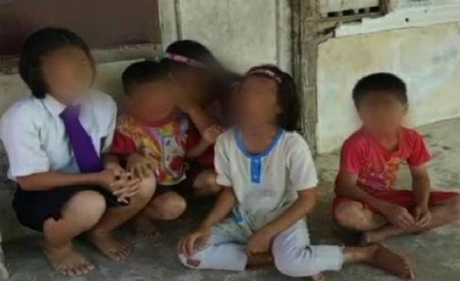 Miris Lihatnya, Viral Video Lima Anak Yatim Histeris Karena Ibunya Ditahan Oleh Jaksa
