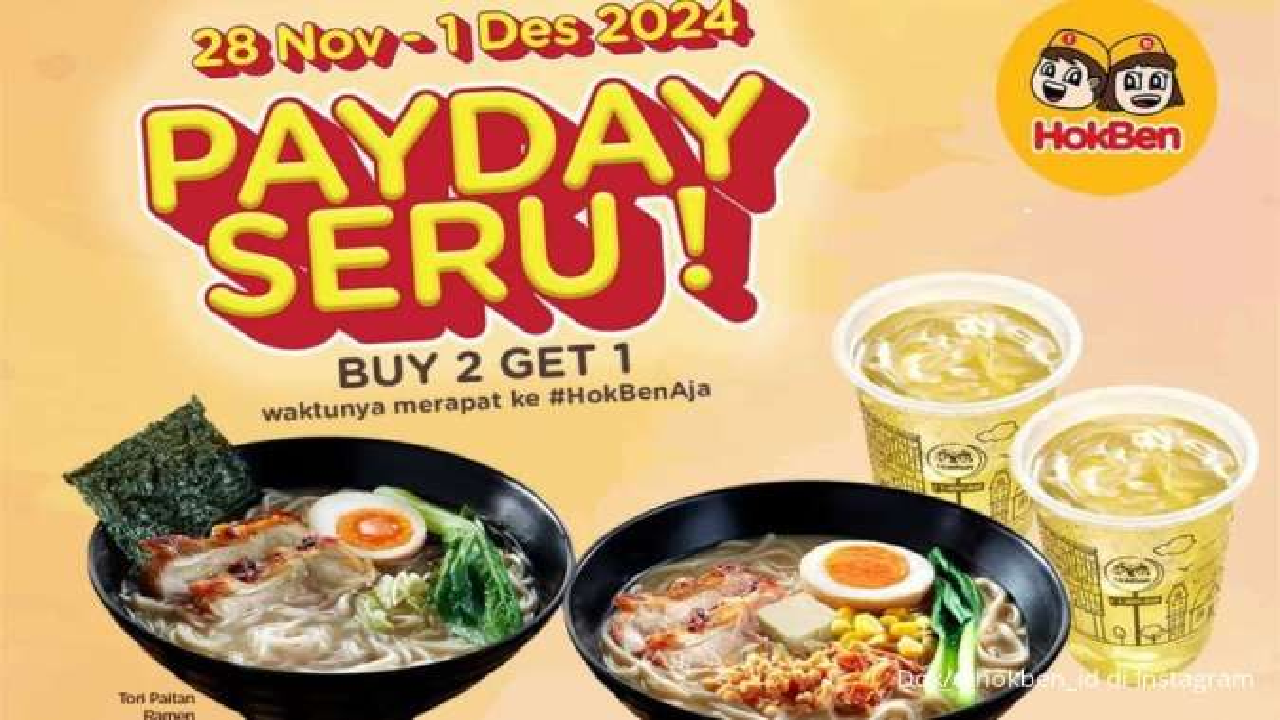 Aktif Sampai 1 Desember 2024, Yuk Serbu Promo Hokben Buy 2 Get 1