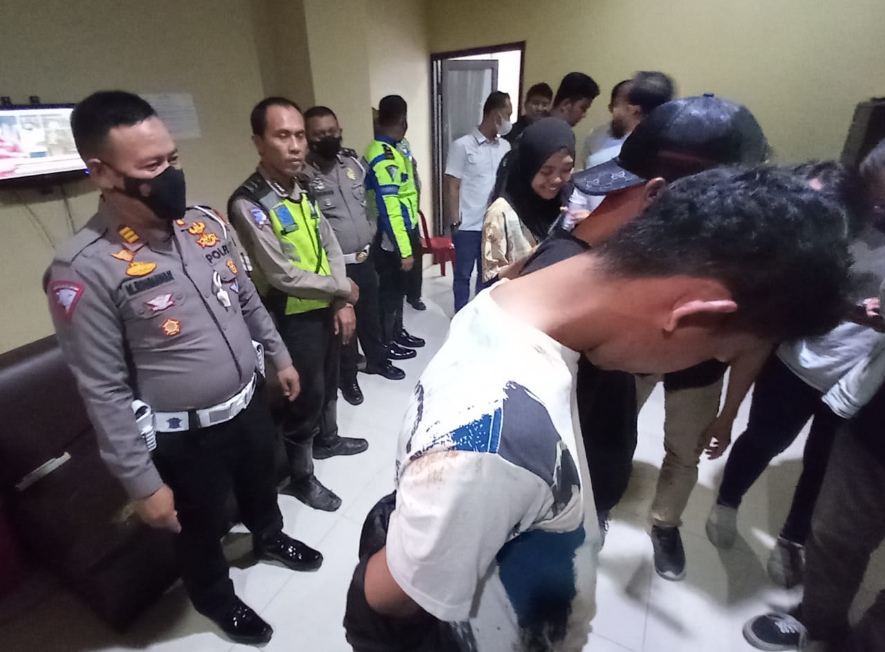 Satlantas Polresta Bandar Lampung Tangkap Dua Pemuda Pemilik Sabu