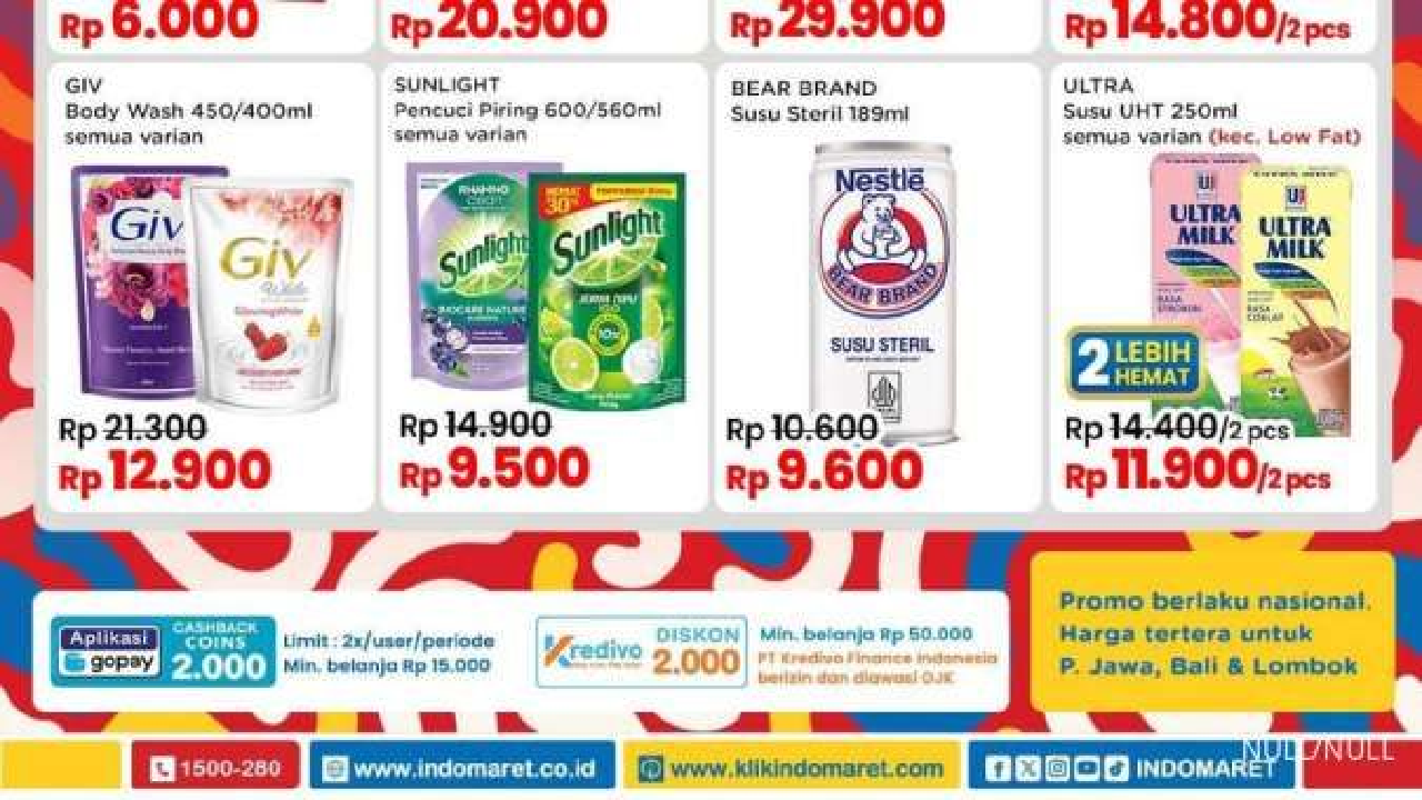 Mulai Hari Ini! Ada Promo JSM Indomaret : Ultra Milk dan Bear Brand Harga Lebih Hemat