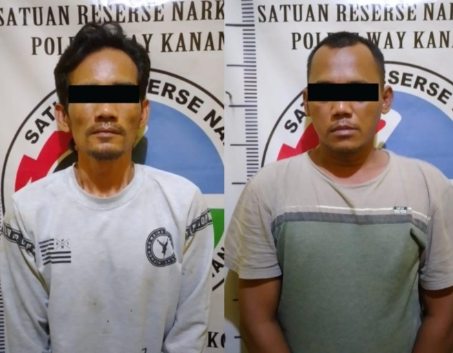 Polres Way Kanan Amankan 2 Pemuda Diduga Miliki Narkotika Jenis Extacy di Buay Bahuga