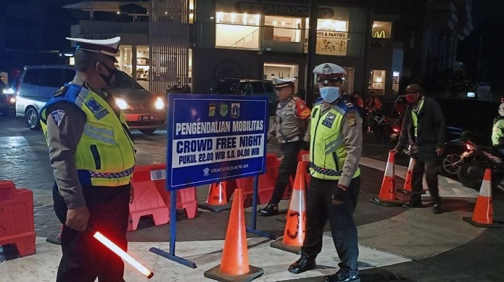 Dilarang Begadang di 73 Titik crowd Free Night saat Malam Tahun Baru 2022 di Jakarta