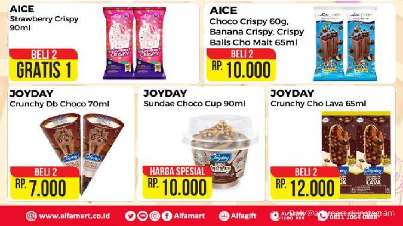 Daftar Promo Es Krim di Indomaret, Alfamart dan Lotte Mart yang Bisa Bikin Mood Jadi Bagus