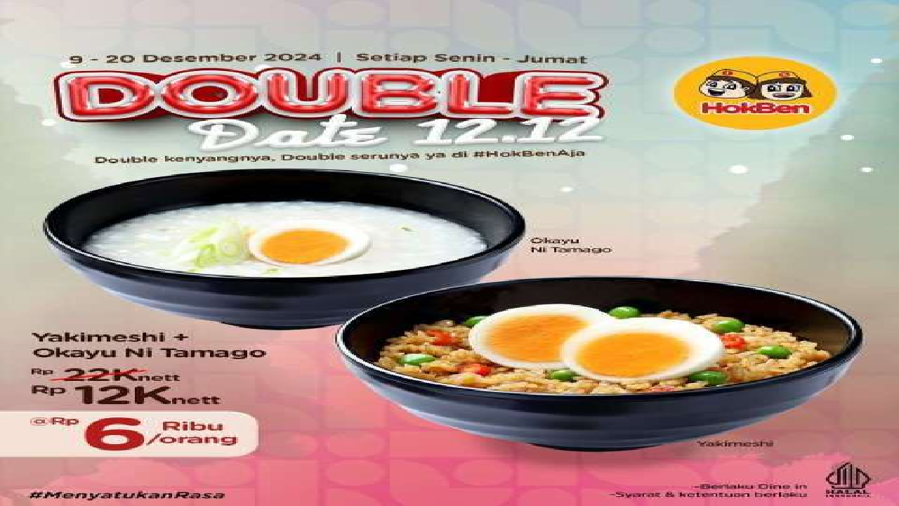 Promo Terbaru Hokben Menuju 12.12 Beli Hokben Cuma Harga Rp 12.000-an Aja