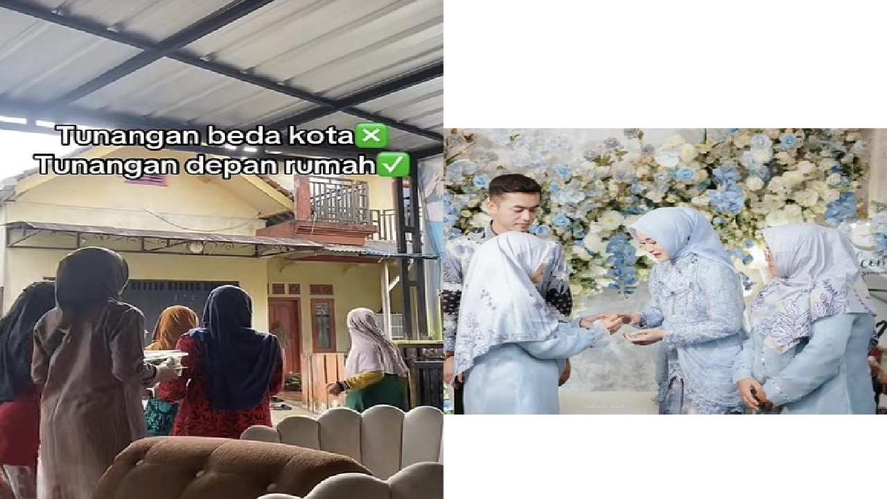 Bukan Sekadar Lagu! Pernikahan ini Viral Karena Jodohnya Lima Langkah dari Rumah