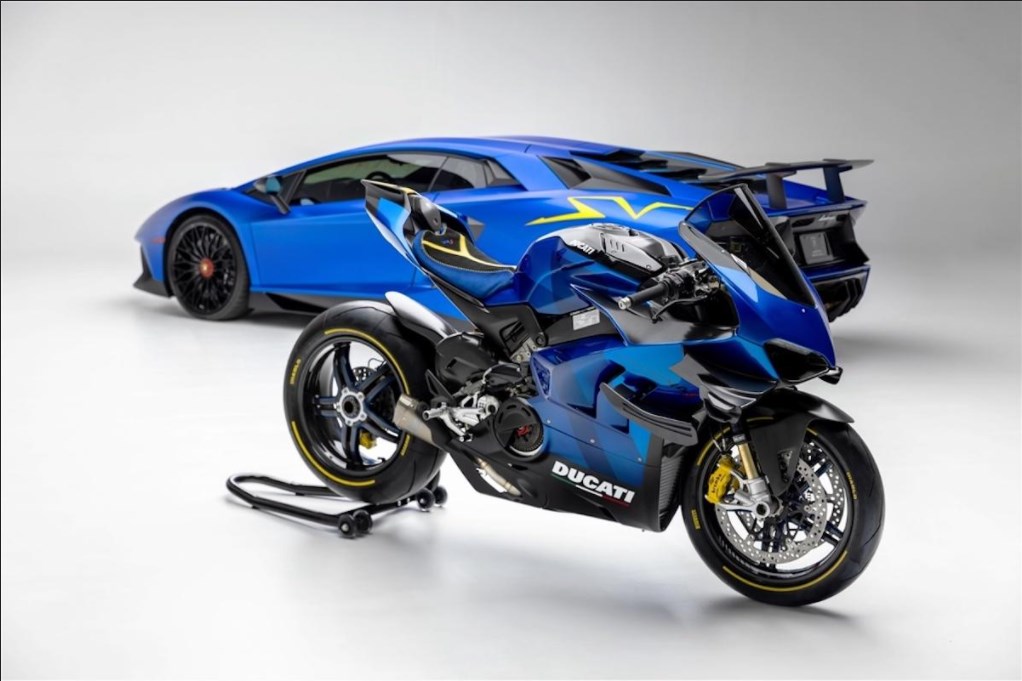 Wow, Cuma Ada Satu di Dunia, Ducati Superleggera V4J Berbalut Livery Khas Lamborghini Aventador SVJ, Berapa Harganya?