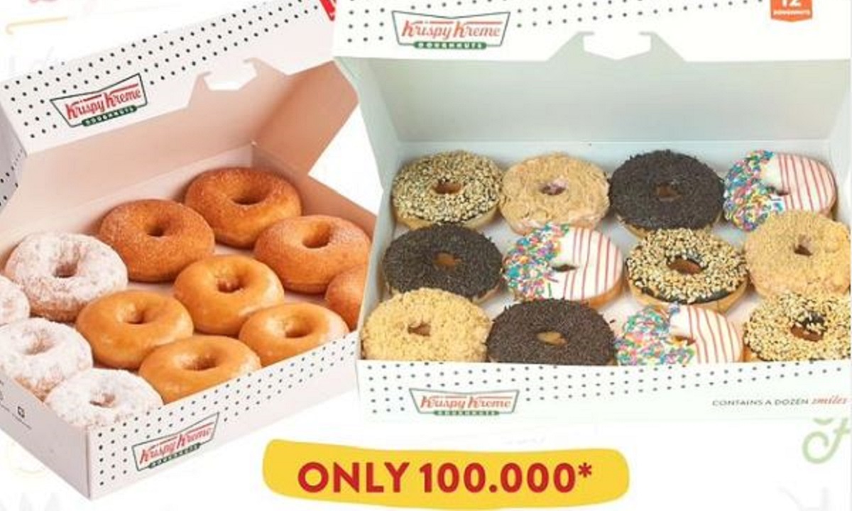 Promo Menarik dari Krispy Kreme Akhirnya Datang Lagi, Nikmati 2 Lusin Donat Cuma Bayar Rp100.000 Aja!