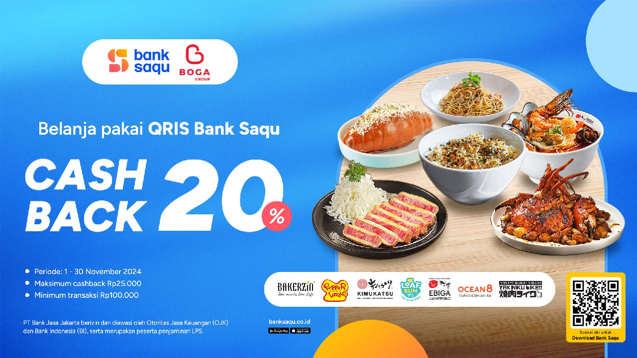 Dapatkan Promo Boga Group Hingga Cashback 20 Persen