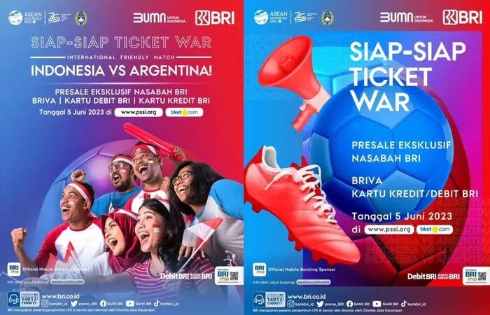 BRI Sponsori Laga Indonesia vs Argentina, Potensi Cuan Kah?