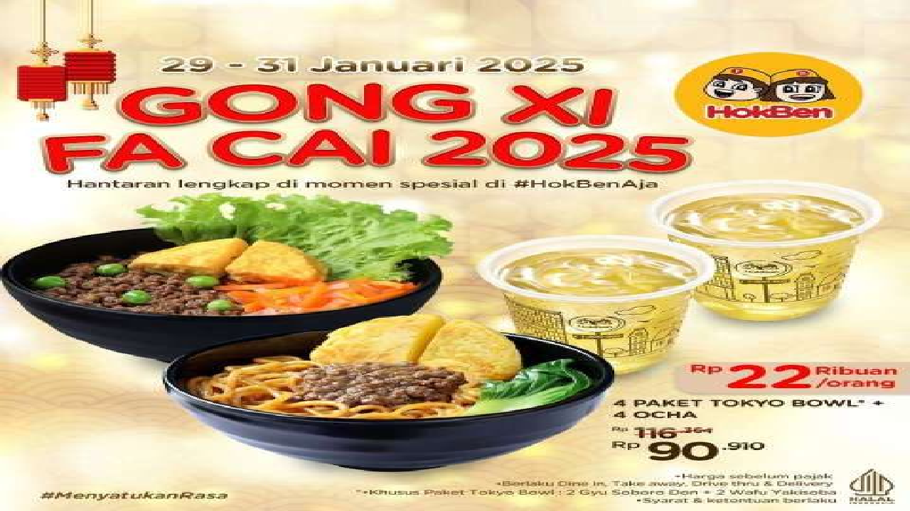 Promo Terbaru Hokben 30 Januari 2025 Spesial Imlek