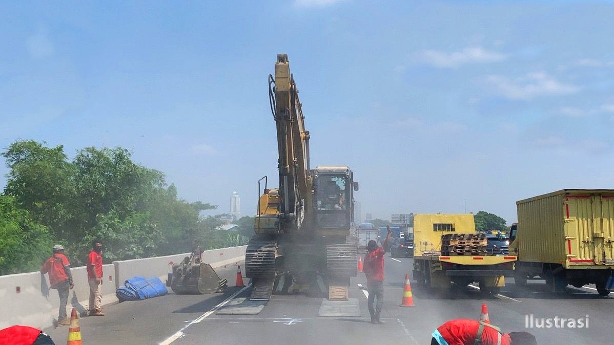 Jasa Marga Lanjutkan Pemeliharaan Perkerasan Jalan Tol Ruas JORR E