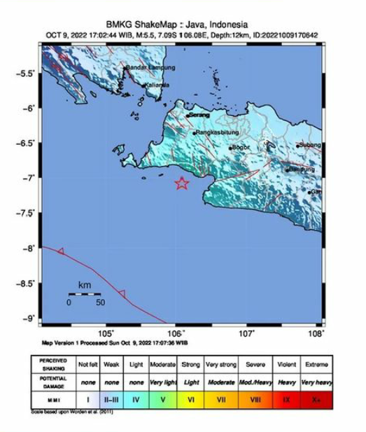 Gempa Magnitudo 5,5 Guncang Banten, Ini Penyebabnya