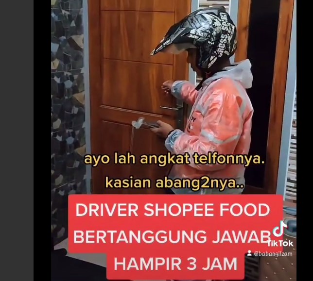 Viral! Video Driver Shopee Food Antar Makanan dari Batu Malang ke Dau dan Tunggu Hingga 3 Jam Lebih, Netizen Salut Kesabarannya!