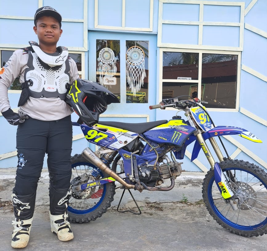Muhammad Nazeem, Pembalap Andalan Fika Motor di Kejurnas Grasstrack 2023