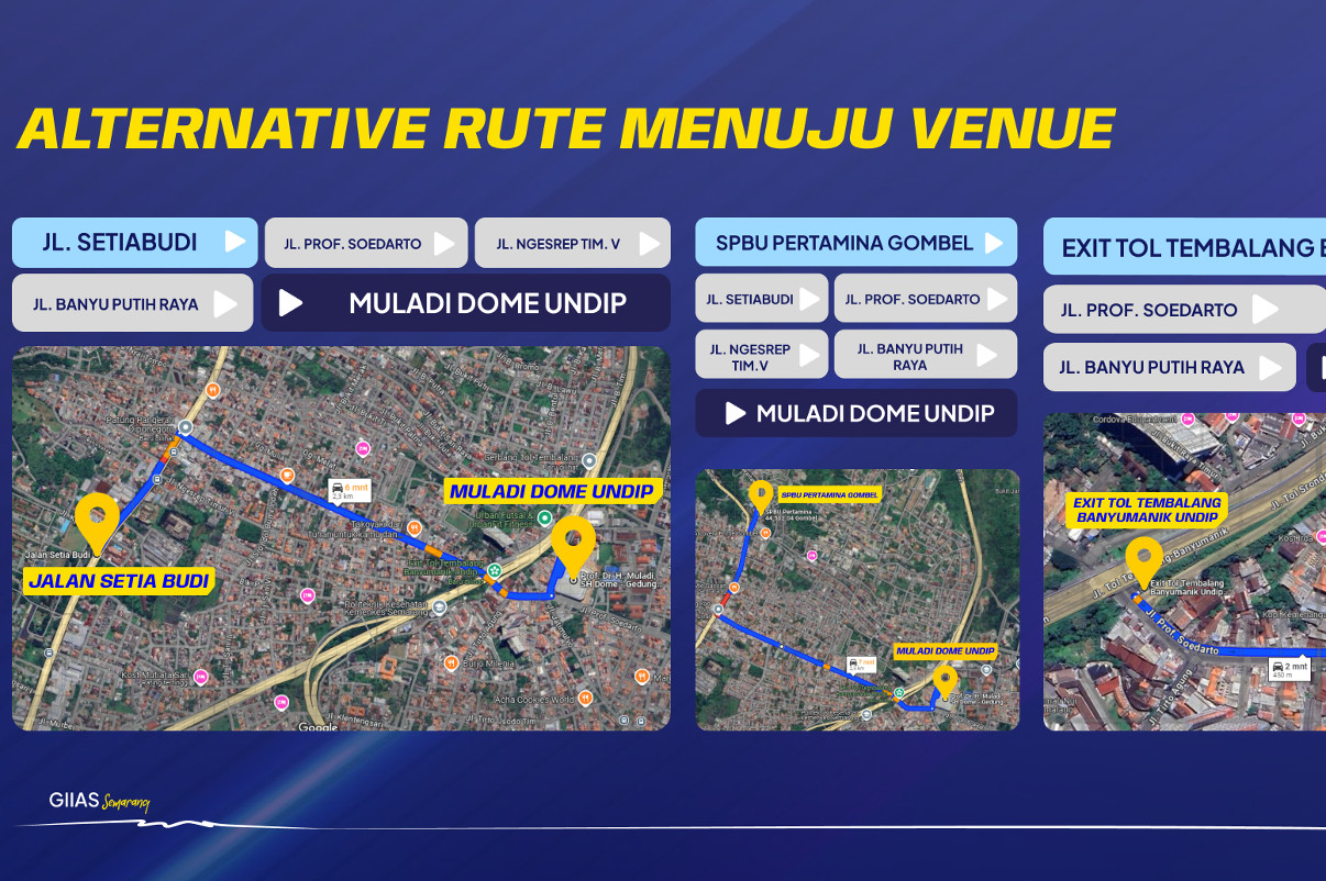 GIIAS Semarang 2024 Digelar di Muladi Dome Undip, Ini Rute Alternatif Menuju Venue