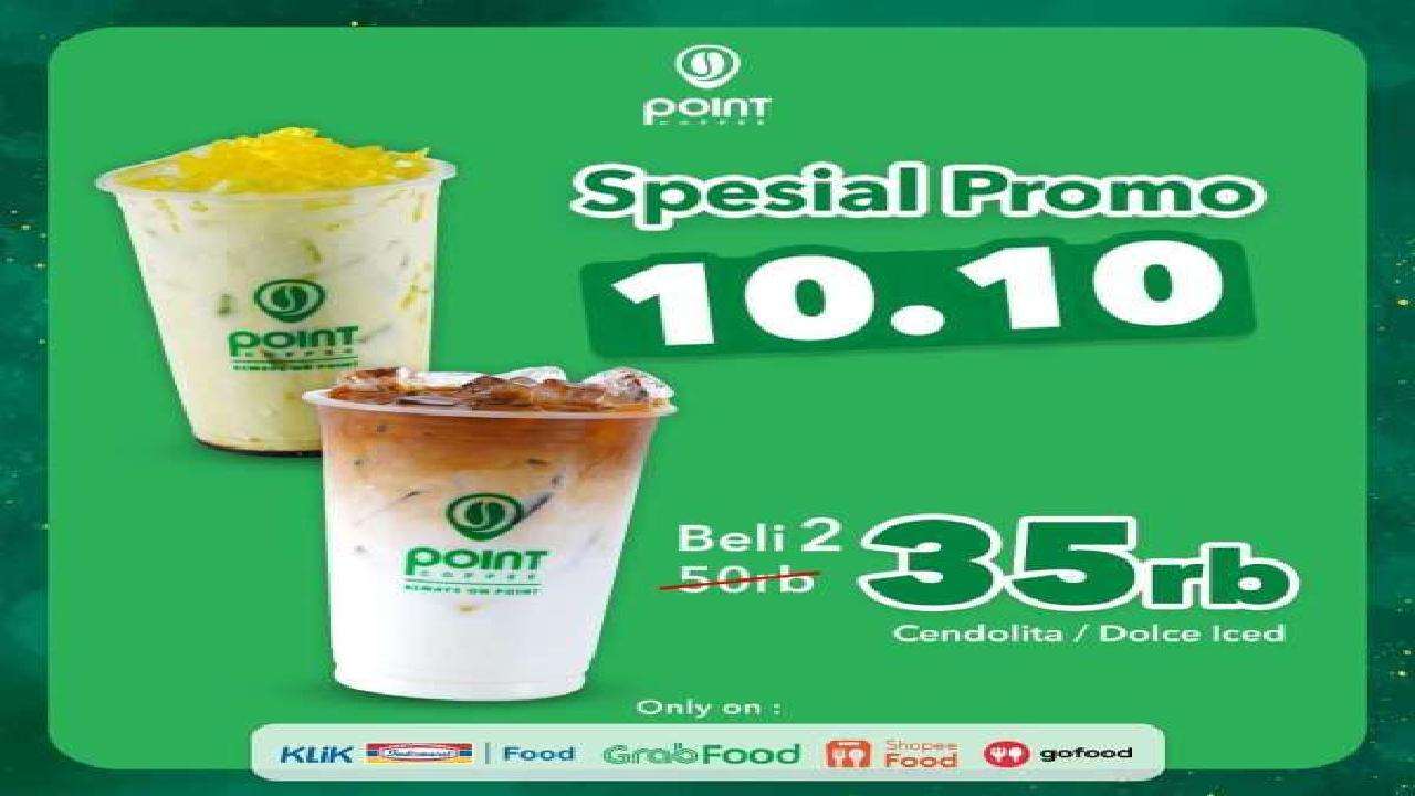 Sikat Promonya! Spesial 10.10 Point Coffee Berikan Promo Beli 2 Hanya Rp 35.000 Saja