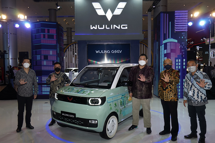 Platform Mobil Listrik GSEV Wuling Dipajang di GIIAS Surabaya 2021