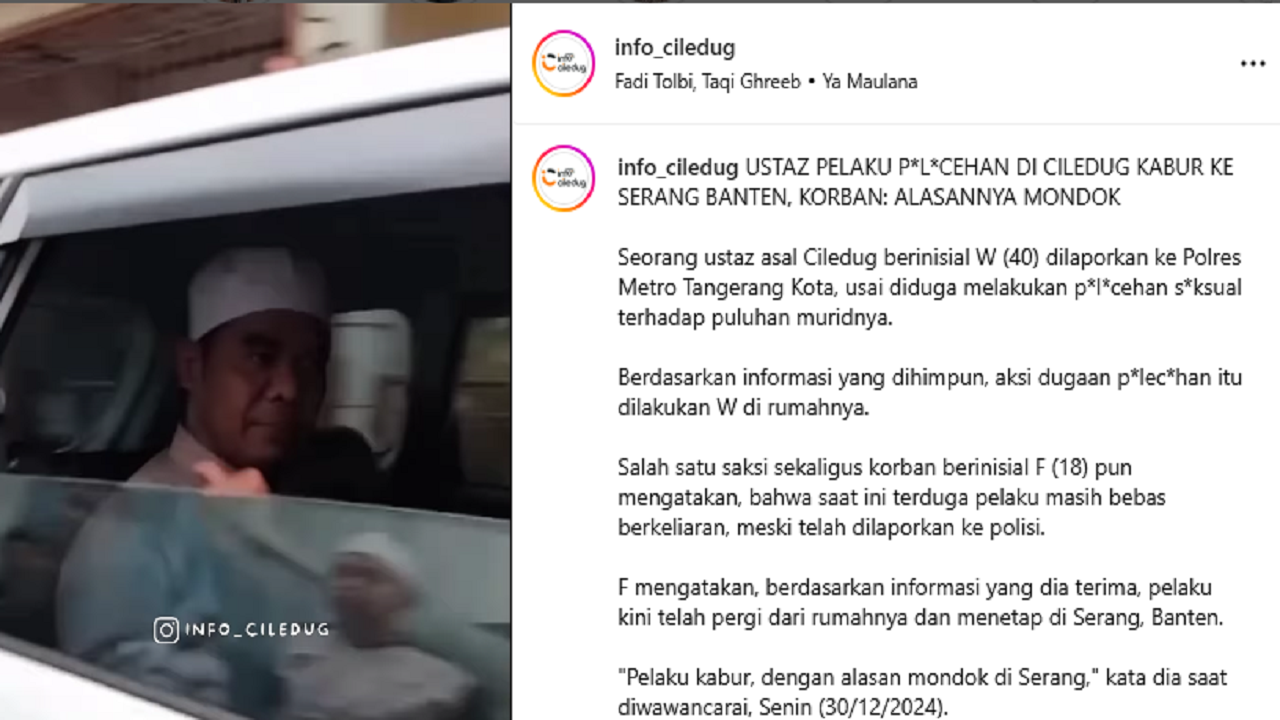 Tak Tahu Diri! Ustadz Viral di Kampung Dukuh Kabur ke Serang, Netizen: Ngakunya Sih Mondok