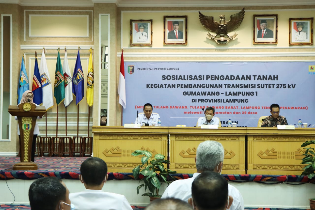 Pemprov Lampung Genjot Pembangunan Jalur Sutet 275kV Gumawang-Lampung 1