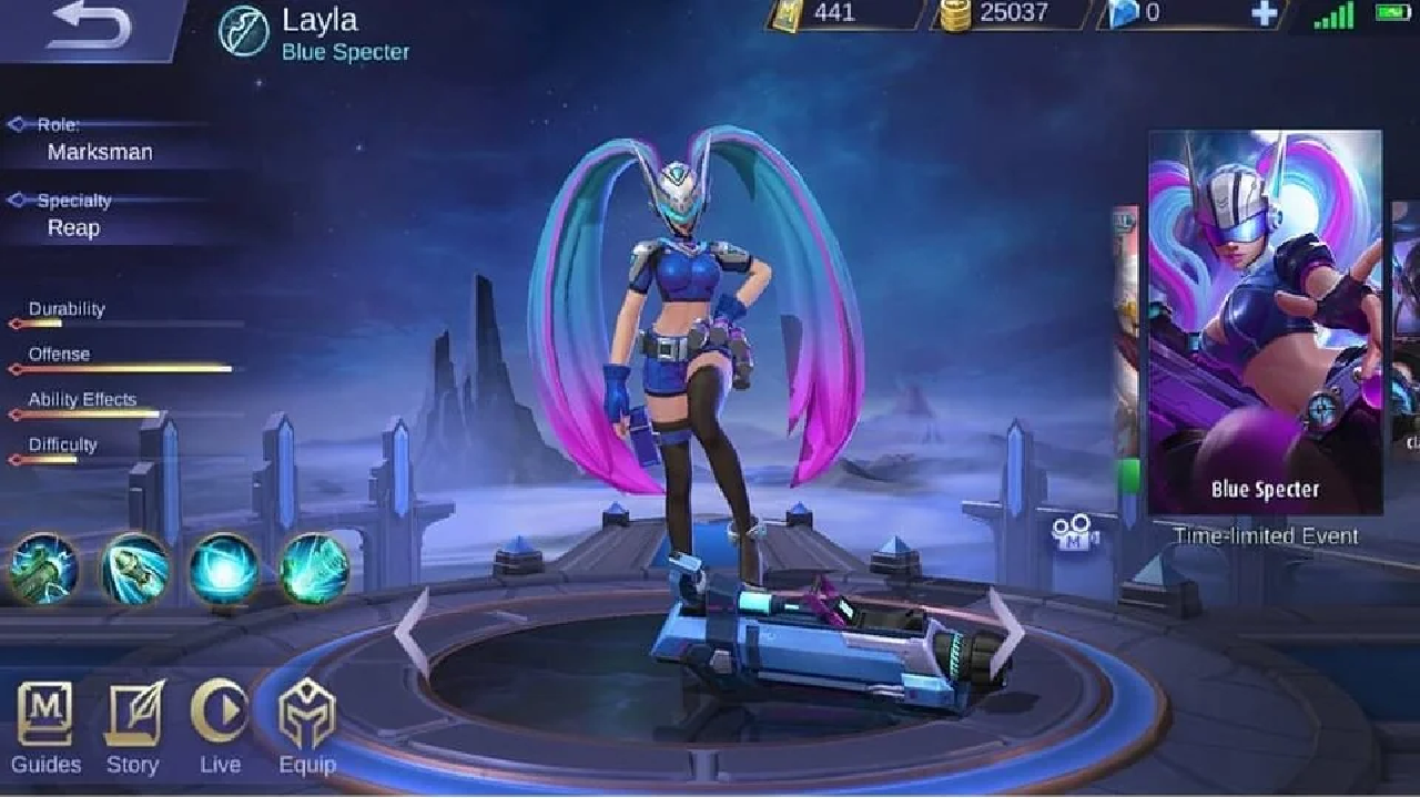 Dapatkan Skin Langka Layla Blue Specter, Kode Redeem Mobile Legends Jumat 4 Oktober 2024