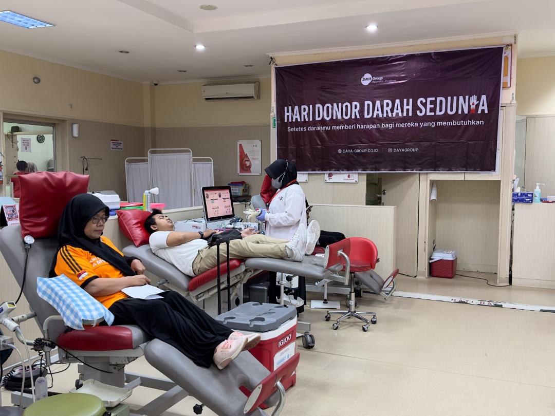 Rayakan Hari Donor Darah Sedunia, Daya Group Bekerja Sama dengan PMI Kota Bandung