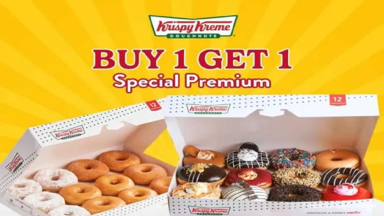 Yuk Serbu Buy 1 Get 1 Krispy Kreme Spesial Premium, Aktif Sampai 8 November 2024!