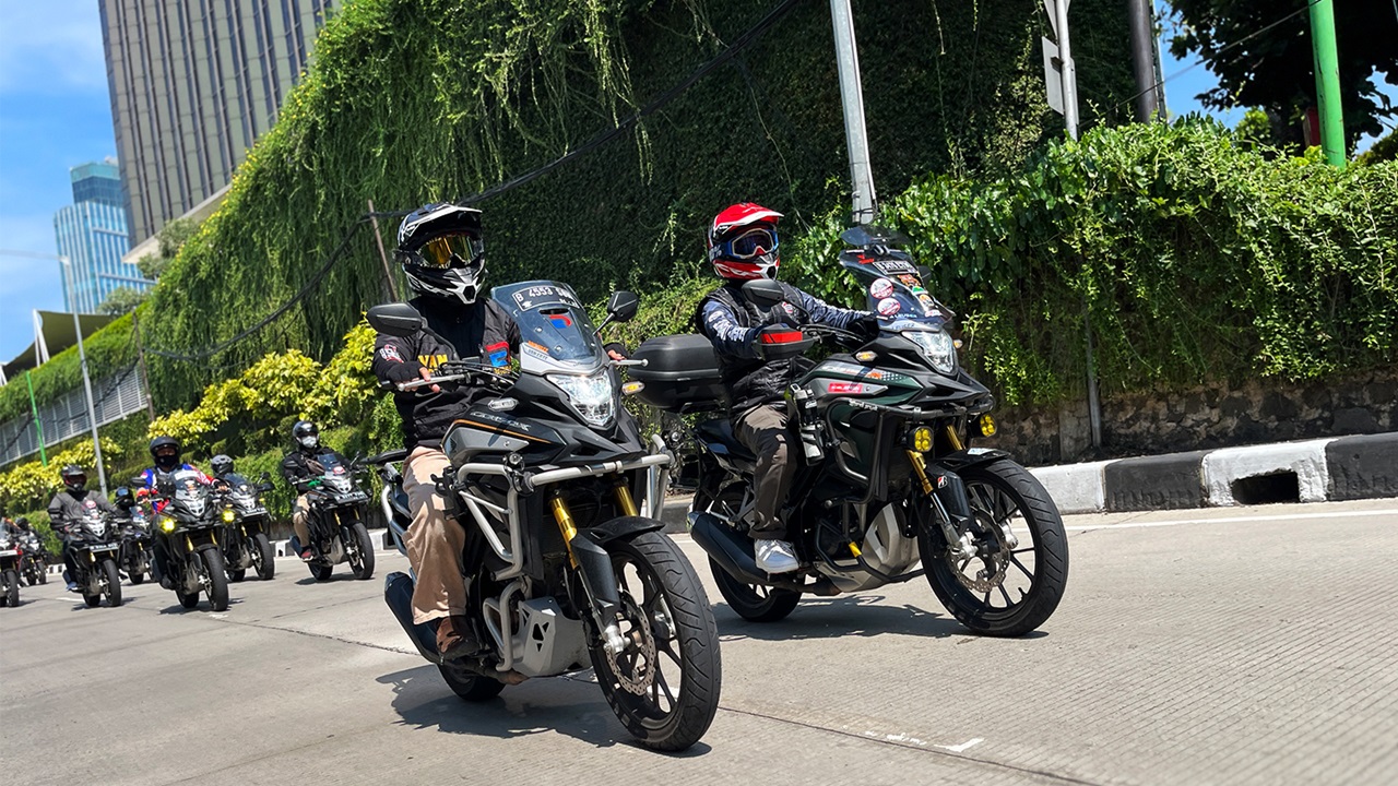 Gaspol! Para Bikers Jakarta-Tangerang Siap Menuju Honda Bikers Day 202