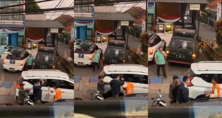 Video Viral di Media Sosial, Oknum TNI Diduga Memukul Tukang Parkir di Bandung!