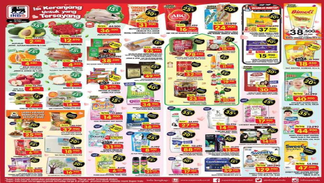 Promo Menarik Superindo Selasa 4 Februari 2025: Daia dan Rinso Diskon 40 Persen