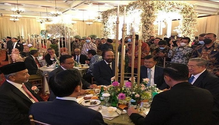 Anies Baswedan, SBY dan Surya Paloh Duduk di Meja Bundar, Bahas Apa Ya?