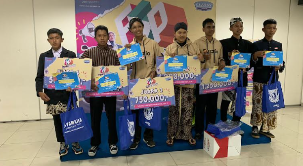Keren, Tiga Siswa Terbaik Wakili Yamaha DDS 3 (Jateng-Yogyakarta) di Ajang Connected School Contest Fazzio Youth Project