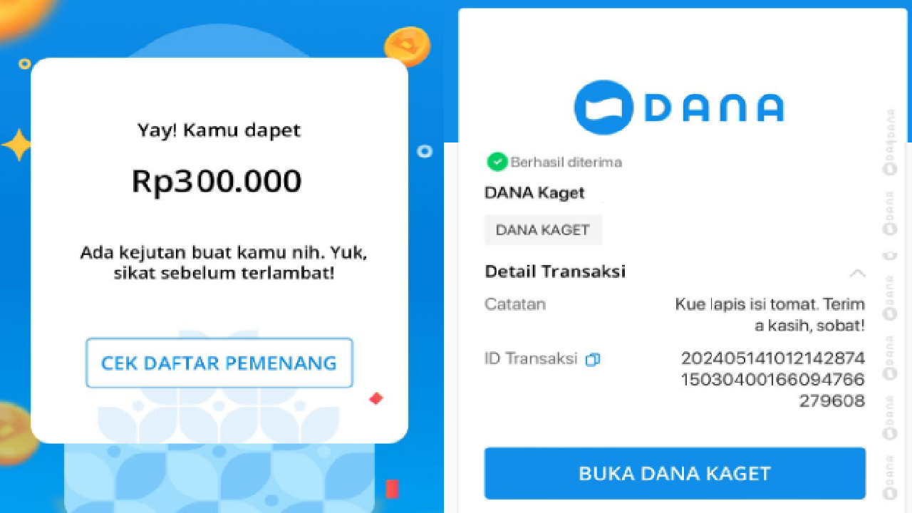 Cara Dapatkan Saldo Link DANA Kaget Senin 16 Desember 2024 Total Hadiah Rp 300 Ribu