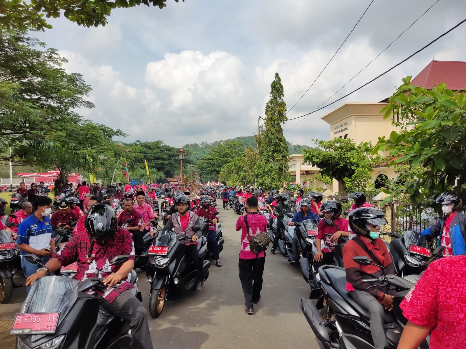 Mantap Banget, Ratusan Kepala Desa di Semarang Pakai All New Nmax 155