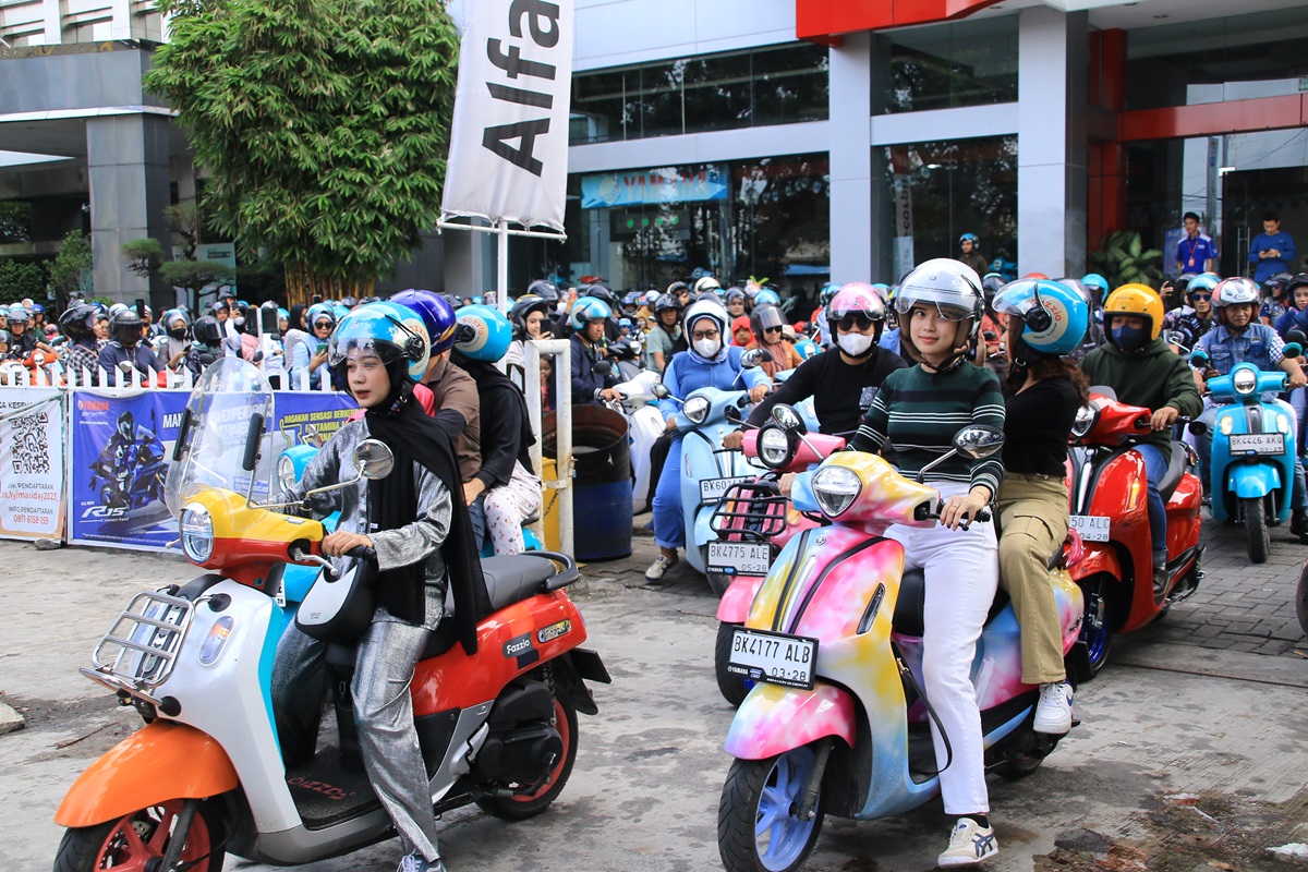 Classy On Vacation, Ajang Healing Ratusan Pengguna Motor Classy Yamaha di Medan