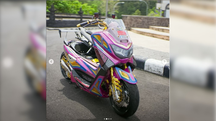 Modifikasi Yamaha NMAX 2020: Sadis! Lowrider Nyentrik dari Bali, Didukung Fitur Futuristik