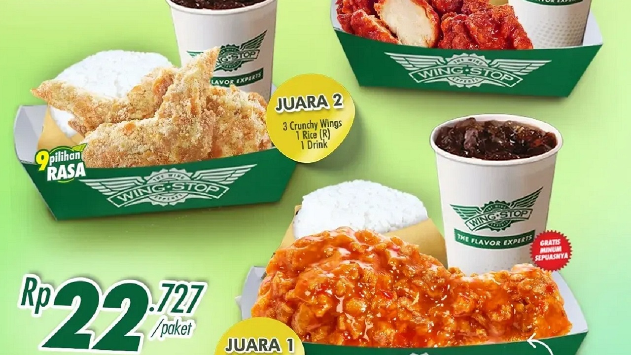 Wingstop Hadirkan Promo 'Hematnya Juara' Serba Rp 22.727 di Bulan September 2024: Buruan Cobain!