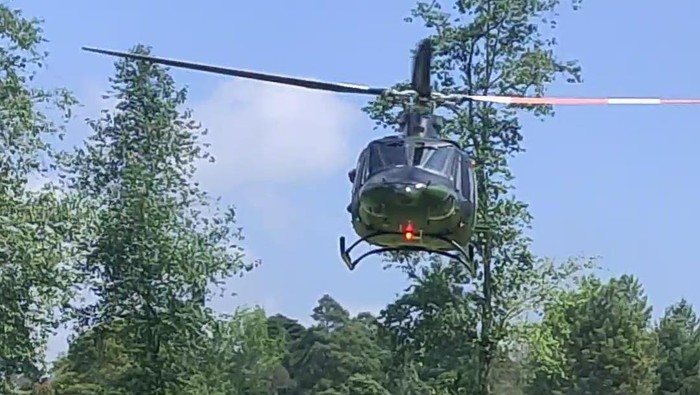 Dan Terjadi Lagi... Helikopter Milik TNI Jatuh di Ciwidey, Beruntung Semua Kru Selamat