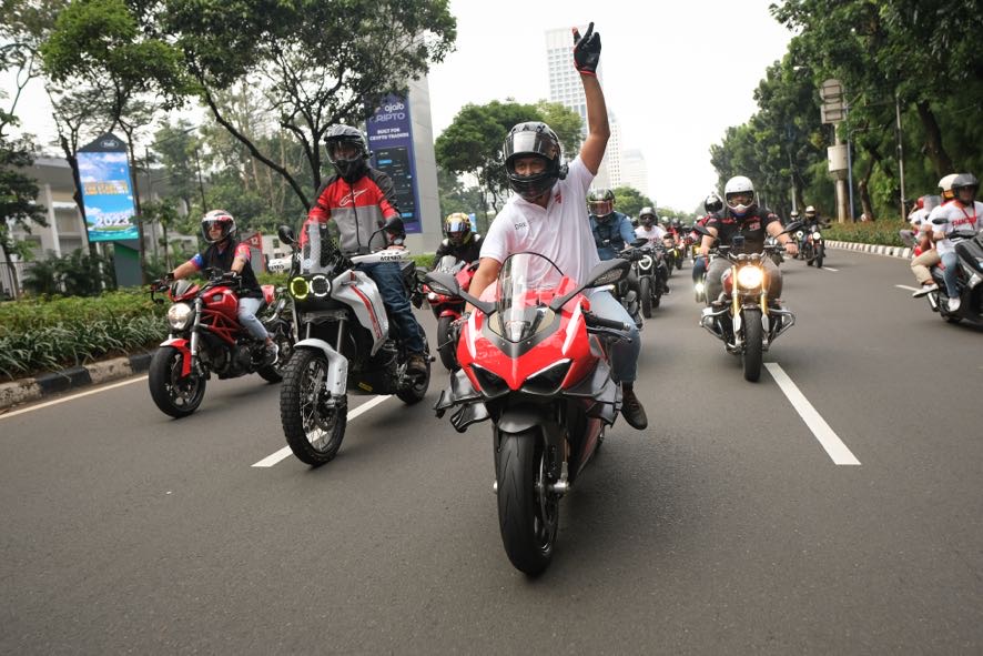 Pasukan Merah Ducati Meriahkan Event 'We Ride As One' di Jakarta
