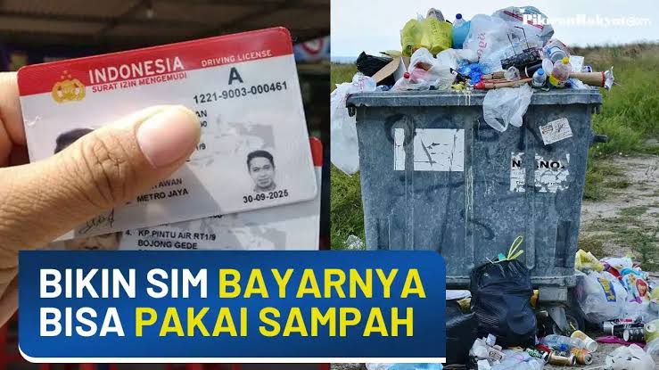 Bikin SIM di Cirebon Bayar Pakai Sampah, Begini Penjelasannya