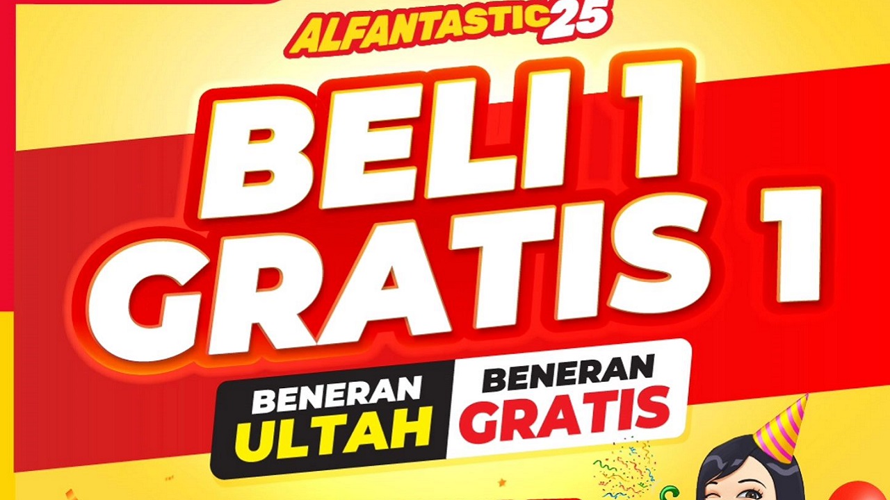 Promo Spesial HUT ke-25 Alfamart: Beli 1 Gratis 1 Khusus di Hari Ini, Jumat 18 Oktober 2024!