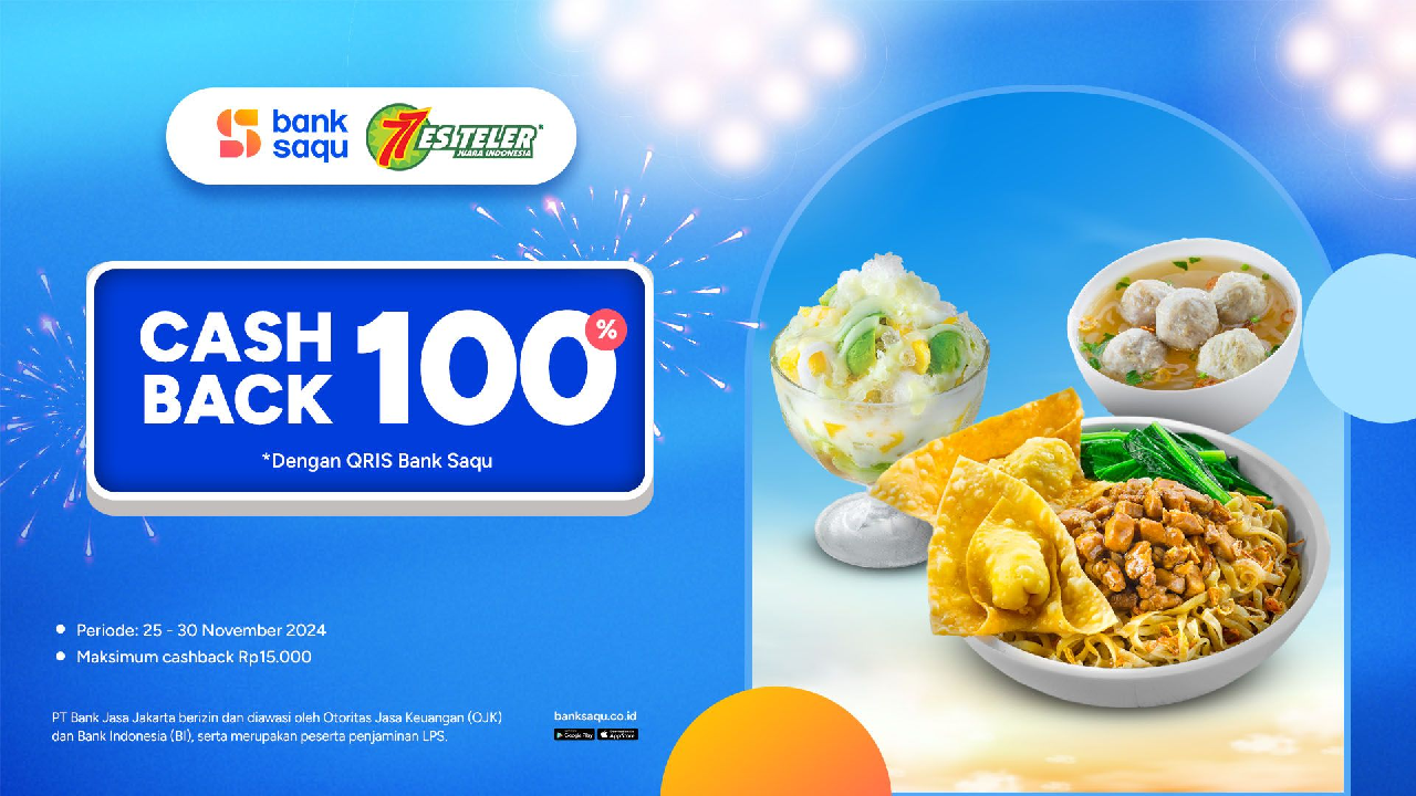 Menarik! Promo Es Teler 77 Bisa Dapatkan CashBack Hingga 100 Persen