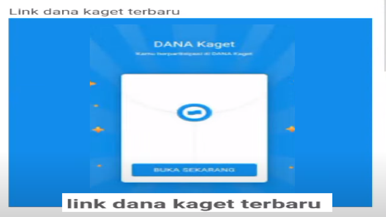 Ada Trik Dapatkan Link DANA Kaget yang Valid Hari Ini, Minggu 24 November 2024