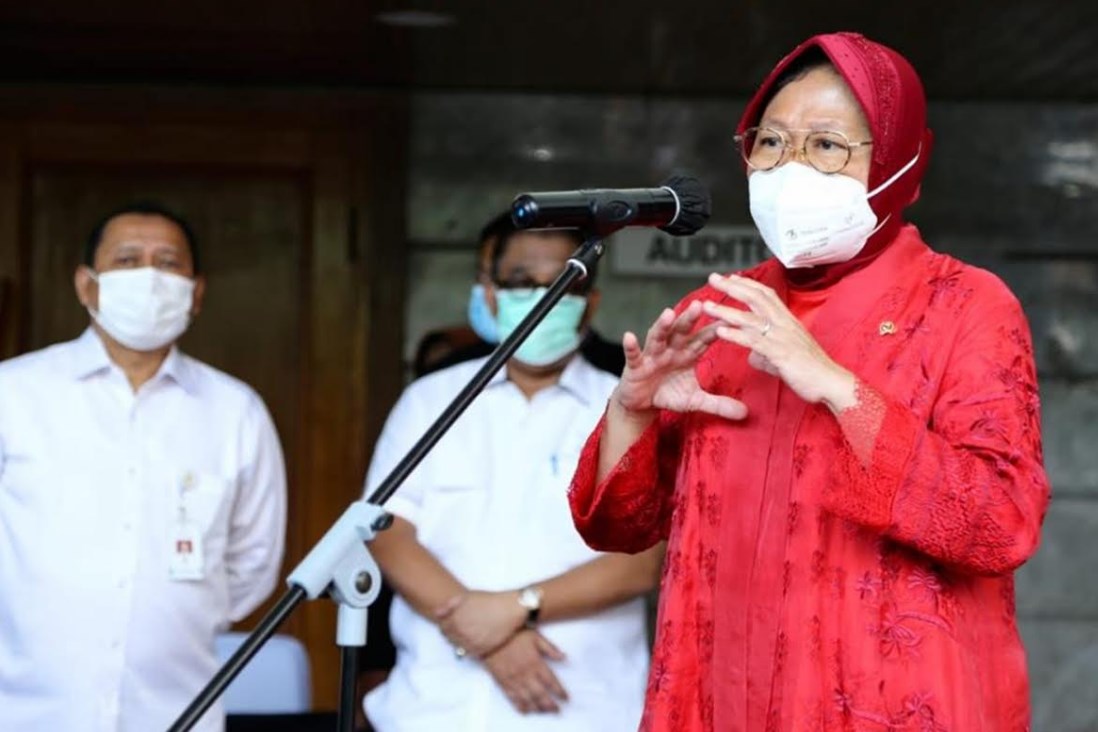 Mensos Risma Marahi Wanita Agen e-Warung Saat Kunjungan Kerja di Nganjuk Jawa Timur, Gegara Perdayai Wanita Tak Mampu?